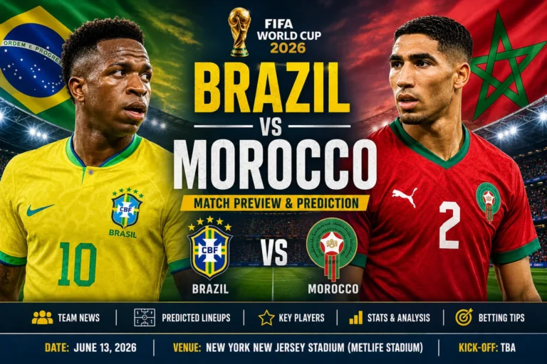 Brazil vs. Morocco Prediction: Match Preview, Team News, Predicted Lineups & Betting Analysis