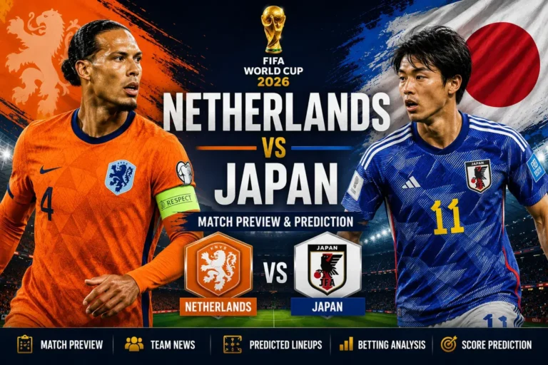 Netherlands vs. Japan Prediction: Match Preview, Team News, Predicted Lineups & Betting Analysis