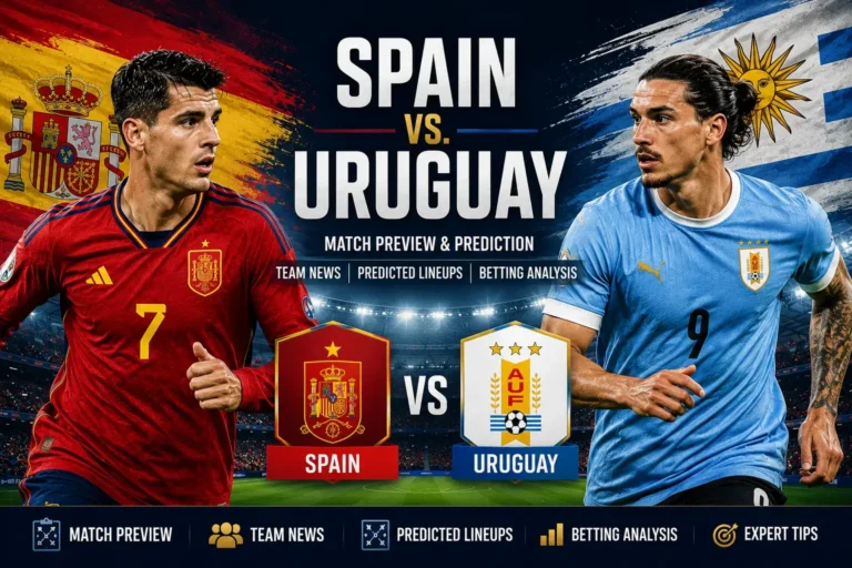 Spain vs. Uruguay Prediction: Match Preview, Team News, Predicted Lineups & Betting Analysis