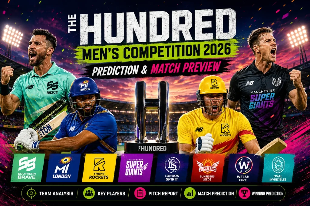 The Hundred Men's Competition 2026 Prediction